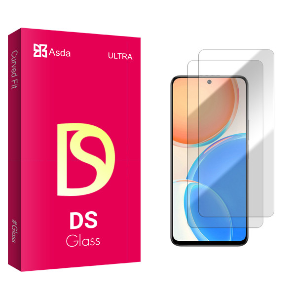 محافظ صفحه نمایش شیشه ای آسدا مدل DS GlassMIX2106 مناسب برای گوشی موبایل آنر X8 بسته دو عددی