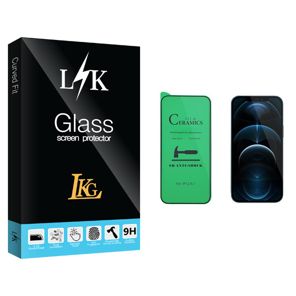 محافظ صفحه نمایش سرامیکی ال کا جی مدل LK Glass مناسب برای گوشی موبایل اپل iPhone 12 Pro Max