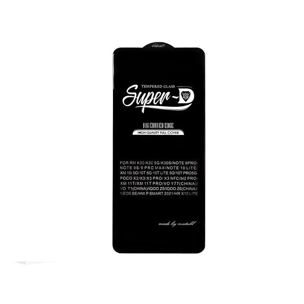 محافظ صفحه نمایش آرمور مدل Super-D  مناسب برای گوشی موبایل شیائومی Redmi Note 124G - مشکی