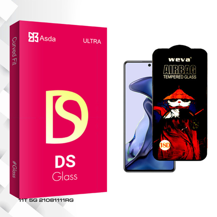 محافظ صفحه نمایش شیشه ای آسدا مدل DS Glass AirBag مناسب برای گوشی موبایل شیائومی 11T 5G 21081111RG