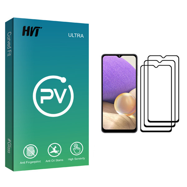 محافظ صفحه نمایش اچ وی تی مدل PV glass مناسب برای گوشی موبایل سامسونگ Galaxy A32 بسته سه عددی