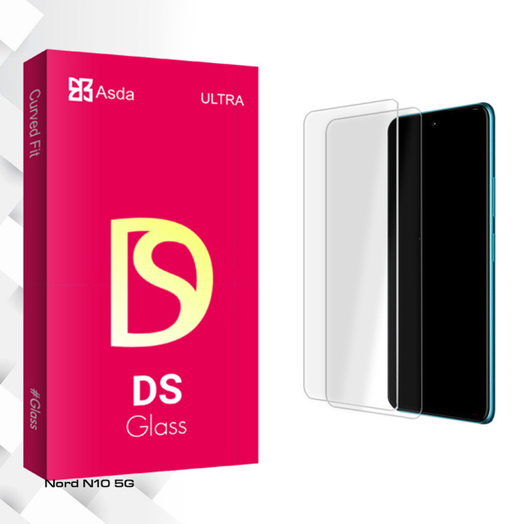محافظ صفحه نمایش شیشه ای آسدا مدل DS Glass مناسب برای گوشی موبایل وان پلاس Nord N10 5G بسته دو عددی