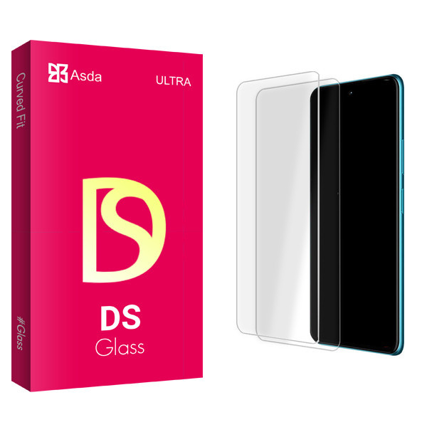 محافظ صفحه نمایش شیشه ای آسدا مدل DS Glass مناسب برای گوشی موبایل وان پلاس Nord N10 5G بسته دو عددی
