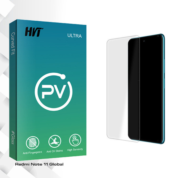 محافظ صفحه نمایش شیشه ای اچ وی تی مدل PV Glass MIX مناسب برای گوشی موبایل شیائومی Redmi Note 11 Global