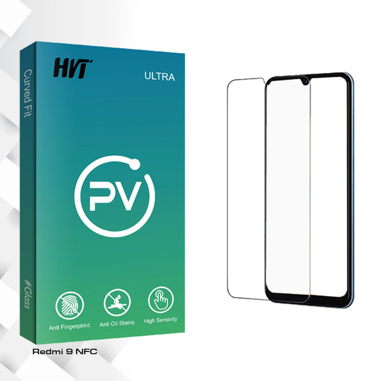 محافظ صفحه نمایش شیشه ای اچ وی تی مدل PV Glass مناسب برای گوشی موبایل شیائومی Redmi 9 NFC