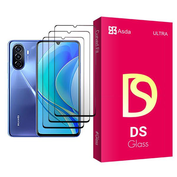 محافظ صفحه نمایش سرامیکی آسدا مدل DS Glass3 مناسب برای گوشی موبایل هوآوی nova Y70 Plus بسته سه عددی