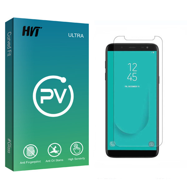 محافظ صفحه نمایش شیشه ای اچ وی تی مدل PV glass مناسب برای گوشی موبایل سامسونگ Galaxy J6 Plus