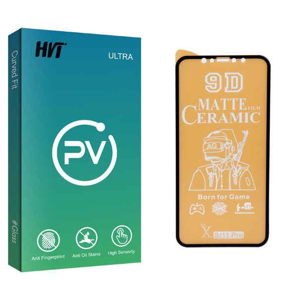 محافظ صفحه نمایش سرامیکی مات اچ وی تی مدل PV glass مناسب برای گوشی موبایل اپل iphone11PRO / X/XS