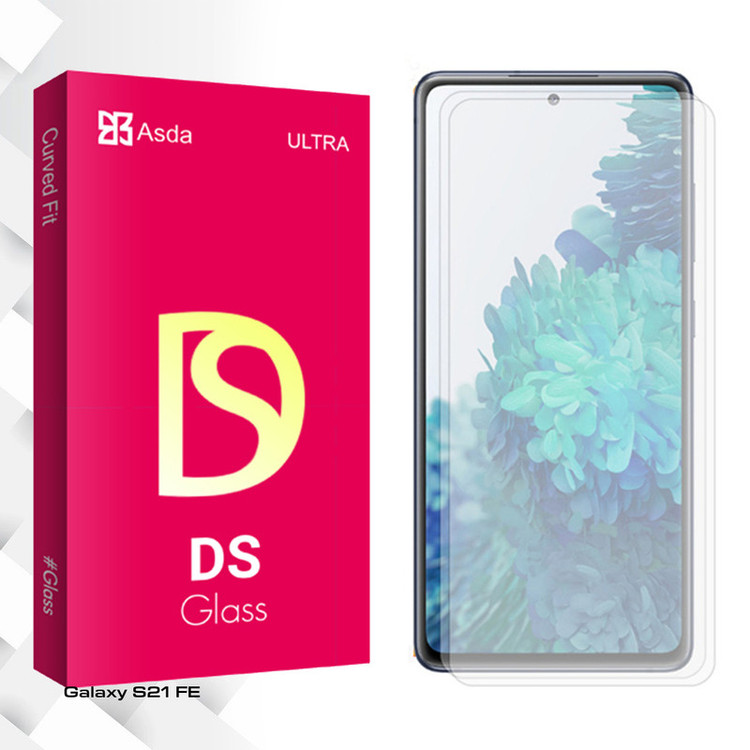 محافظ صفحه نمایش شیشه ای آسدا مدل DS Glass مناسب برای گوشی موبایل سامسونگ Galaxy S21 FE بسته 2 عددی
