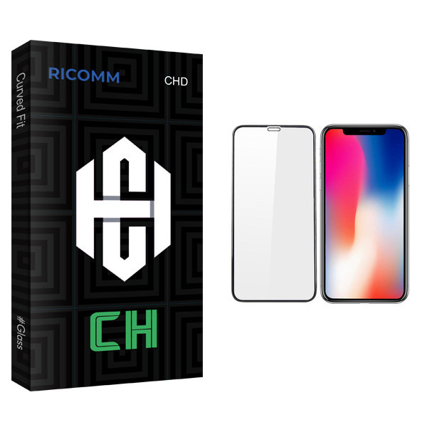 محافظ صفحه نمایش ریکام مدل CH glass مناسب برای گوشی موبایل اپل iPhone X/XS