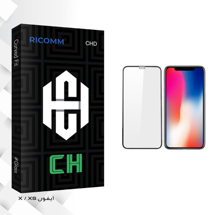 محافظ صفحه نمایش ریکام مدل CH glass مناسب برای گوشی موبایل اپل iPhone X/XS