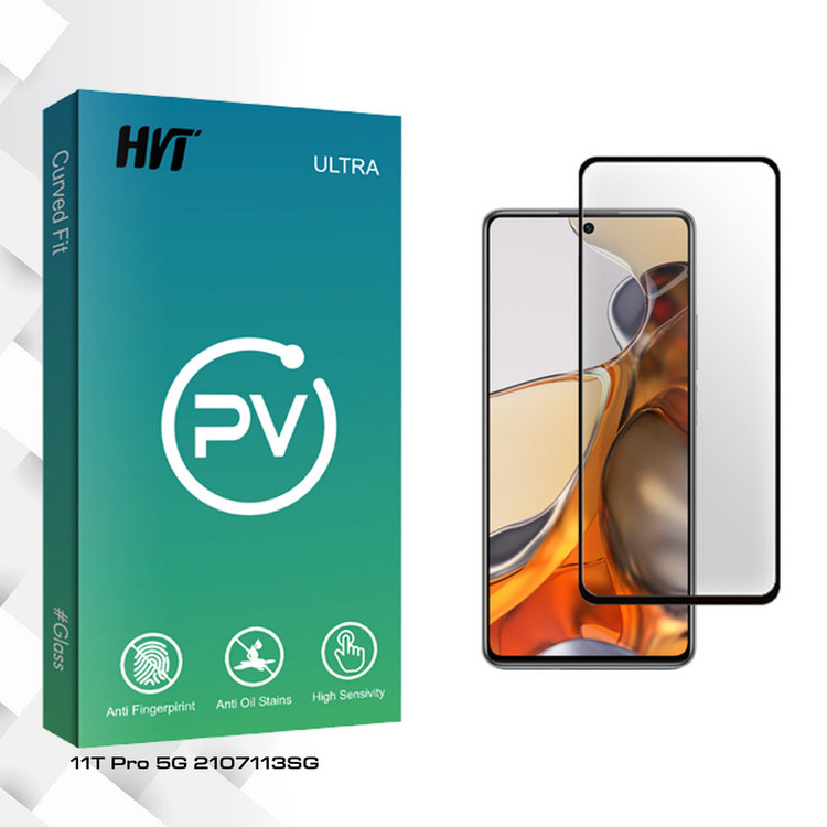 محافظ صفحه نمایش سرامیکی اچ وی تی مدل PV Glass مناسب برای گوشی موبایل شیائومی 11T Pro 5G 2107113SG