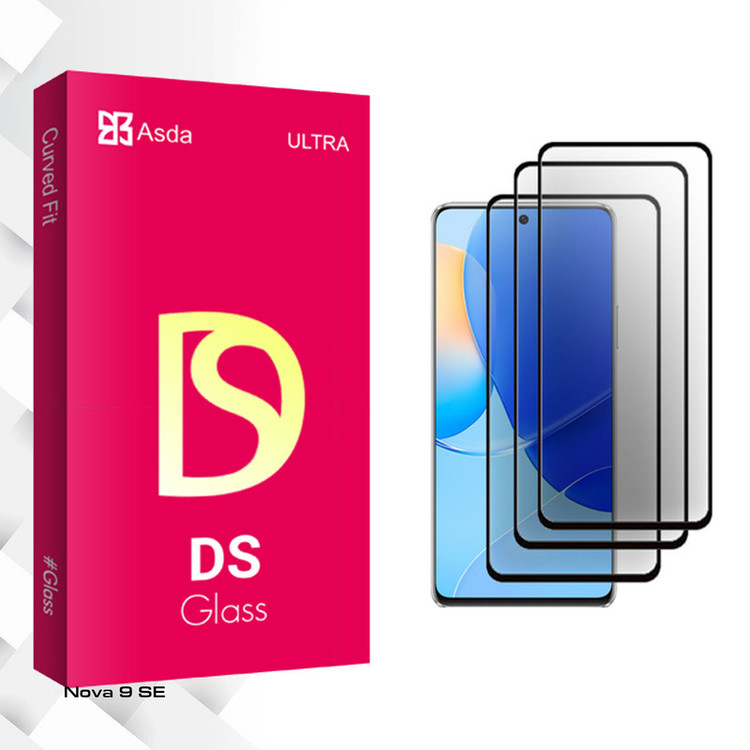 محافظ صفحه نمایش سرامیکی آسدا مدل DS Glass MIX2106 مناسب برای گوشی موبایل هوآوی Nova 9 SE بسته سه عددی