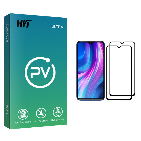 محافظ صفحه نمایش اچ وی تی مدل PV glass مناسب برای گوشی موبایل شیائومی Redmi Note 8 Pro بسته دو عددی