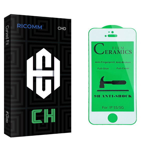 محافظ صفحه نمایش سرامیکی ریکام مدل CH glass مناسب برای گوشی موبایل اپل iPhone 5s