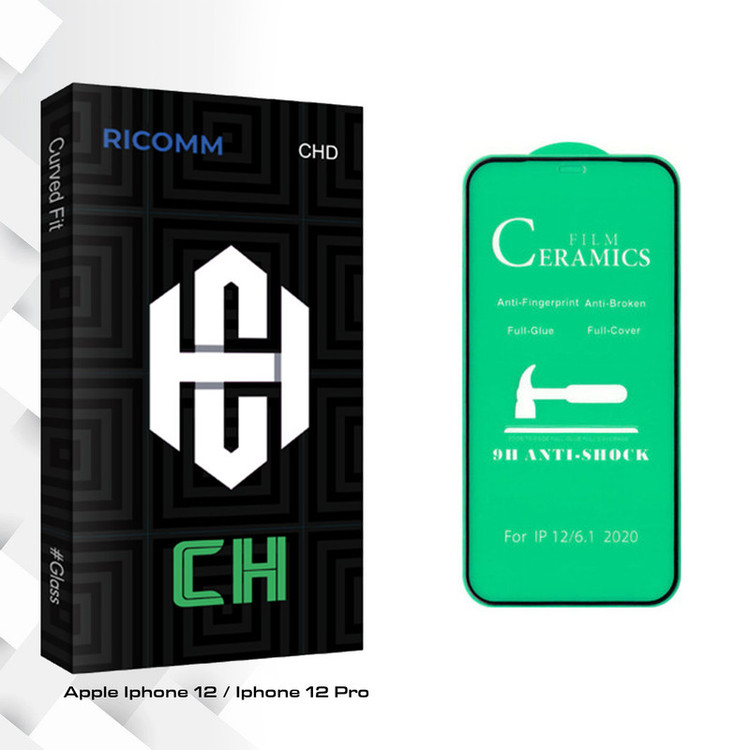 محافظ صفحه نمایش سرامیکی ریکام مدل CH glass مناسب برای گوشی موبایل اپل Iphone 12 / 12 Pro