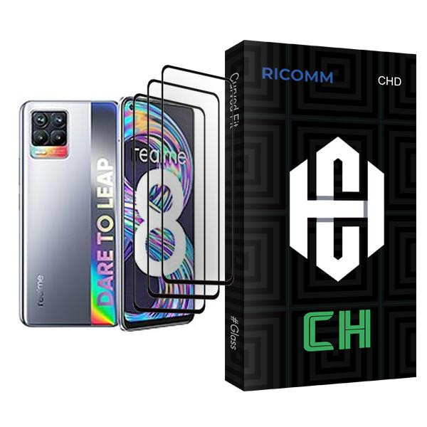 محافظ صفحه نمایش ریکام مدل CH Glass MIX003 مناسب برای گوشی موبایل ریلمی 8 بسته سه عددی