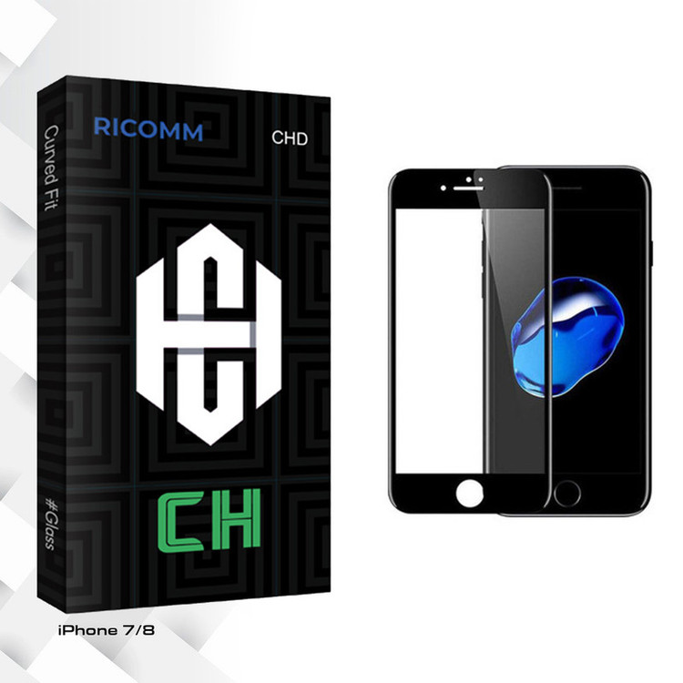 محافظ صفحه نمایش ریکام مدل CH glass مناسب برای گوشی موبایل اپل iPhone 7/8