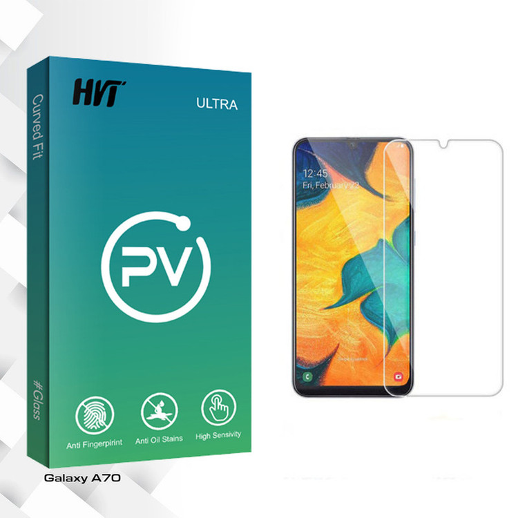 محافظ صفحه نمایش شیشه ای اچ وی تی مدل PV glass مناسب برای گوشی موبایل سامسونگ Galaxy A70