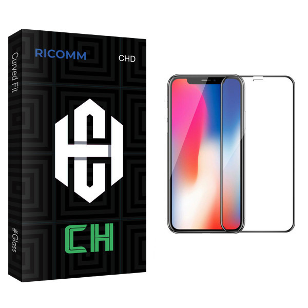 محافظ صفحه نمایش ریکام مدل CH glass مناسب برای گوشی موبایل اپل iPhone x