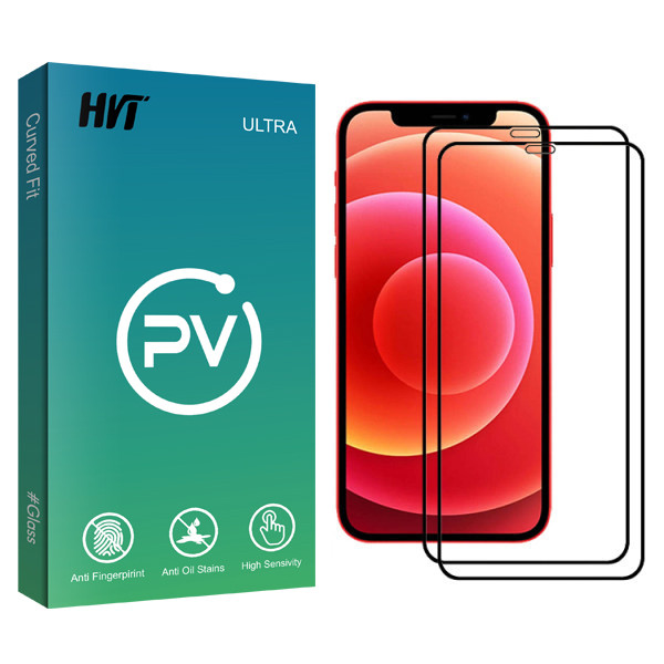 محافظ صفحه نمایش اچ وی تی مدل PV glass مناسب برای گوشی موبایل اپل Iphone 12mini بسته دو عددی