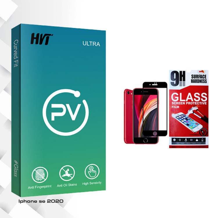 محافظ صفحه نمایش اچ وی تی مدل PV glass مناسب برای گوشی موبایل اپل Iphone Se 2020