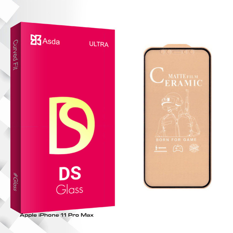 محافظ صفحه نمایش سرامیکی آسدا مدل DS glass مناسب برای گوشی موبایل اپل iPhone 11 Pro Max