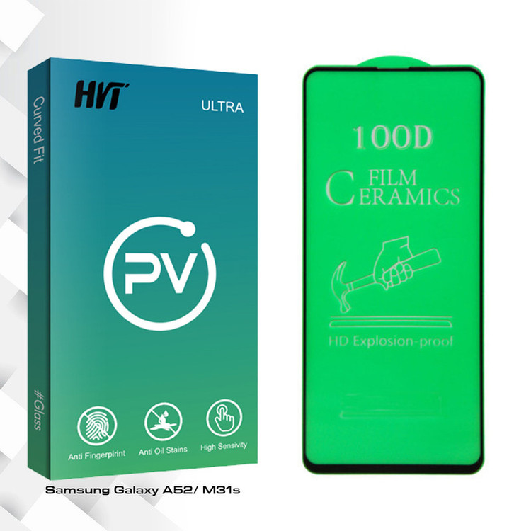 محافظ صفحه نمایش سرامیکی اچ وی تی مدل PV glass مناسب برای گوشی موبایل سامسونگ Galaxy A52/ M31s