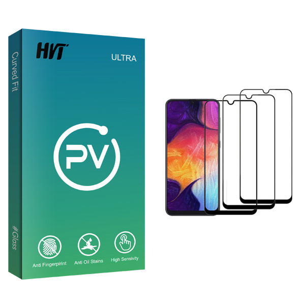 محافظ صفحه نمایش اچ وی تی مدل PV glass مناسب برای گوشی موبایل سامسونگ Galaxy A50 بسته سه عددی