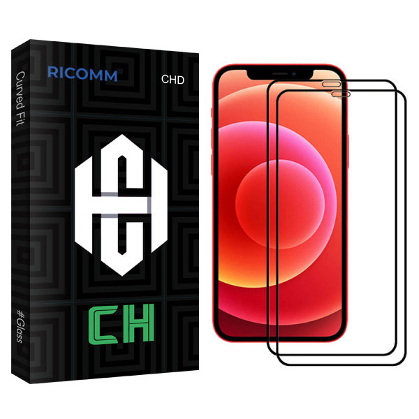 محافظ صفحه نمایش ریکام مدل CH glass مناسب برای گوشی موبایل اپل Iphone 12ProMax بسته دو عددی