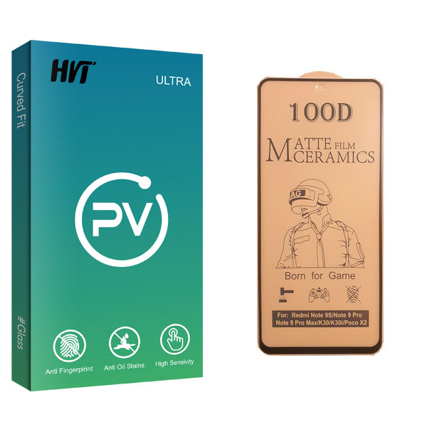محافظ صفحه نمایش سرامیکی اچ وی تی مدل PV glass مناسب برای گوشی موبایل شیائومی Redmi Note 9s