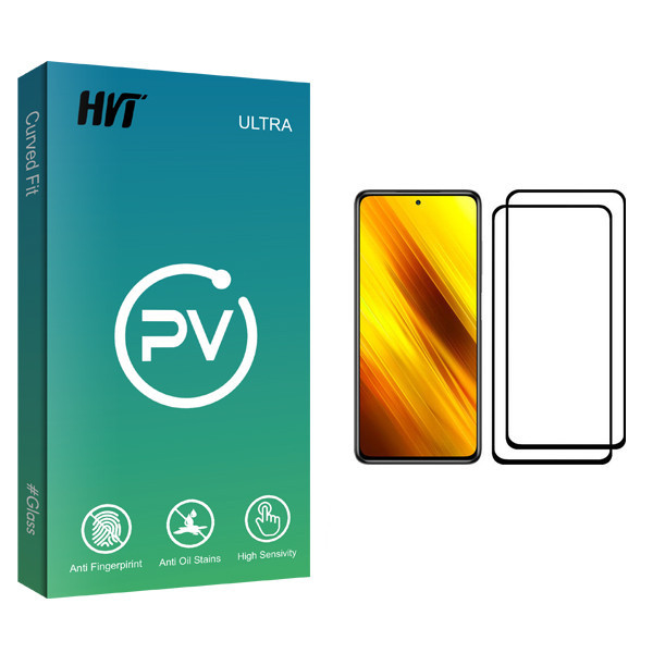 محافظ صفحه نمایش اچ وی تی مدل PV glass مناسب برای گوشی موبایل شیائومی Poco X3 بسته دو عددی