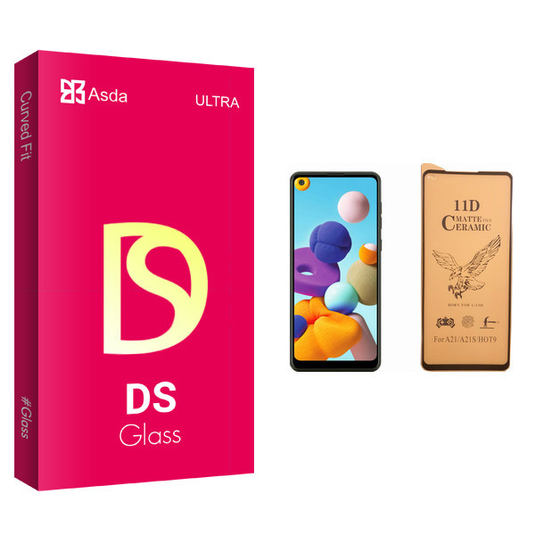محافظ صفحه نمایش سرامیکی آسدا مدل DS glass مناسب برای گوشی موبایل سامسونگ Galaxy A21