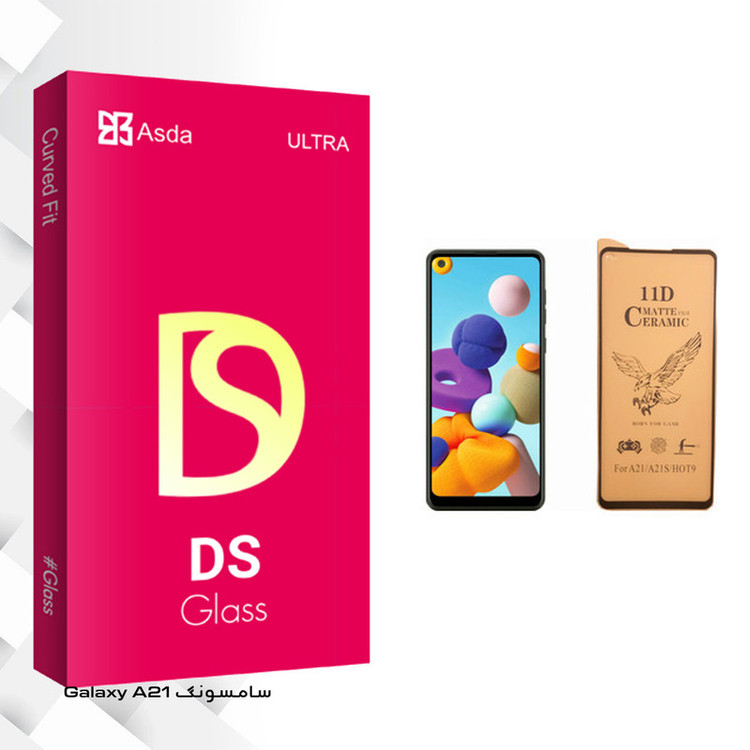 محافظ صفحه نمایش سرامیکی آسدا مدل DS glass مناسب برای گوشی موبایل سامسونگ Galaxy A21