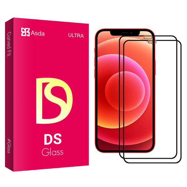 محافظ صفحه نمایش سرامیکی آسدا مدل DS glass مناسب برای گوشی موبایل اپل Iphone 12 بسته دو عددی