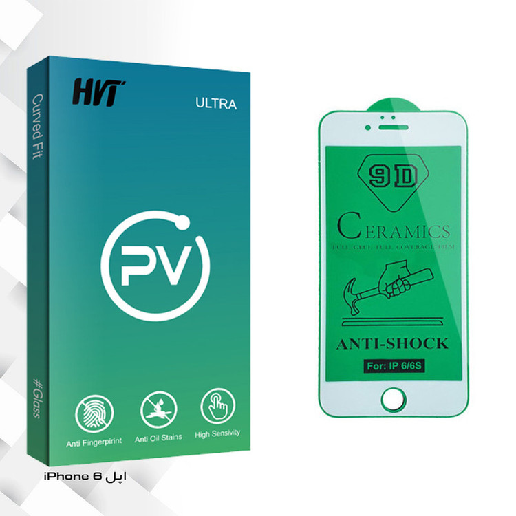 محافظ صفحه نمایش سرامیکی اچ وی تی مدل PV glass مناسب برای گوشی موبایل اپل iPhone 6