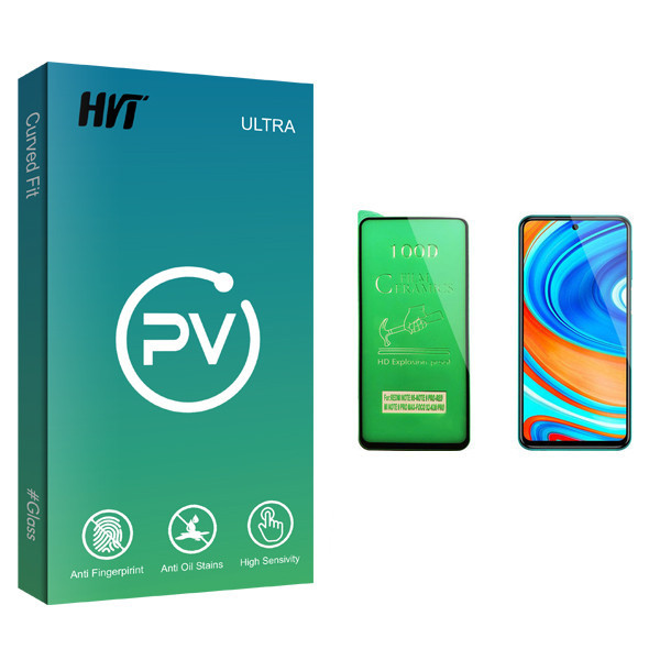 محافظ صفحه نمایش سرامیکی اچ وی تی مدل PV glass مناسب برای گوشی موبایل شیائومی Redmi Note 9 Pro
