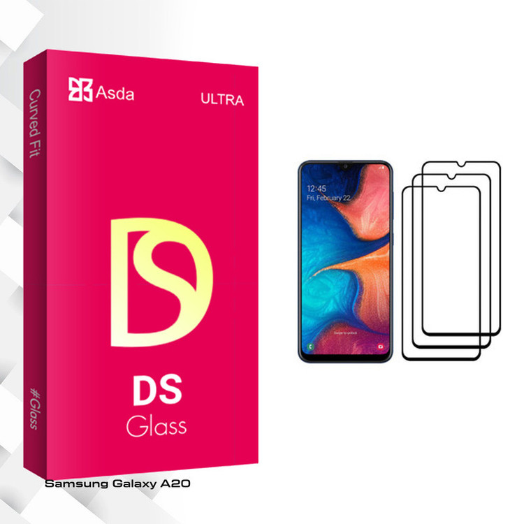 محافظ صفحه نمایش آسدا مدل DS مناسب برای گوشی موبایل سامسونگ Galaxy A20 بسته سه عددی