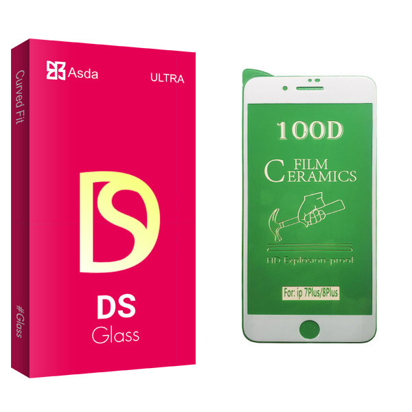 محافظ صفحه نمایش سرامیکی آسدا مدل DS glass مناسب برای گوشی موبایل اپل iPhone 7 Plus