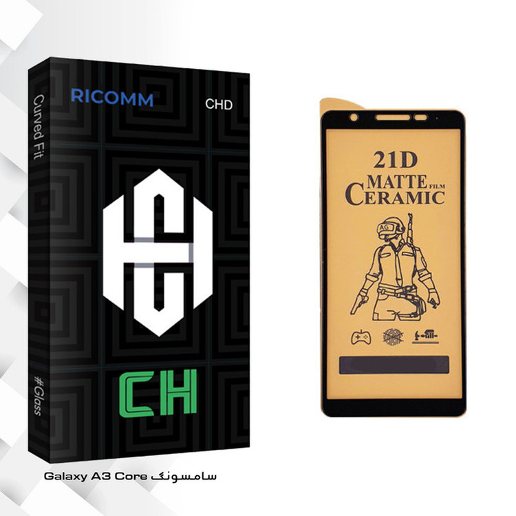 محافظ صفحه نمایش سرامیکی ریکام مدل CH glass مناسب برای گوشی موبایل سامسونگ Galaxy A3 Core
