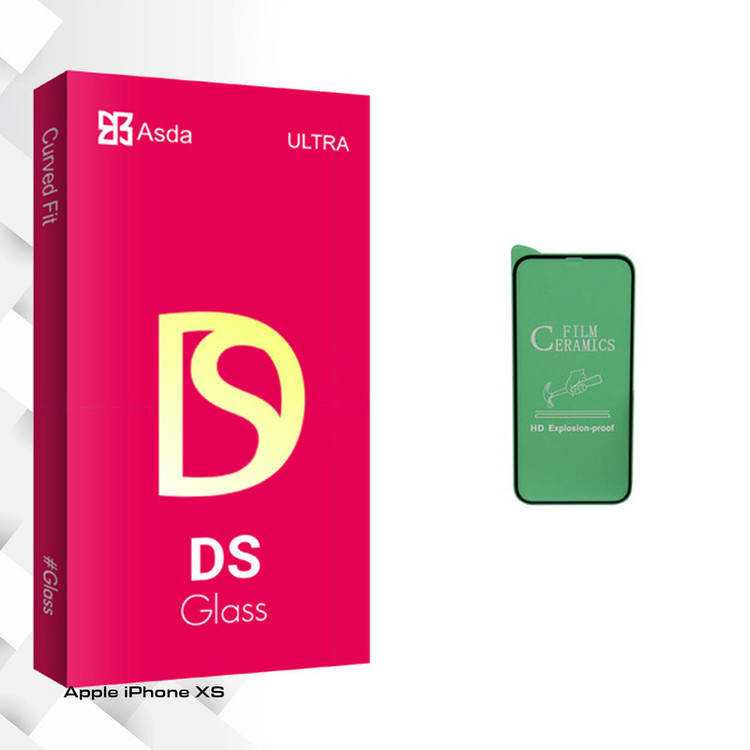 محافظ صفحه نمایش سرامیکی آسدا مدل DS glass مناسب برای گوشی موبایل اپل iPhone XS