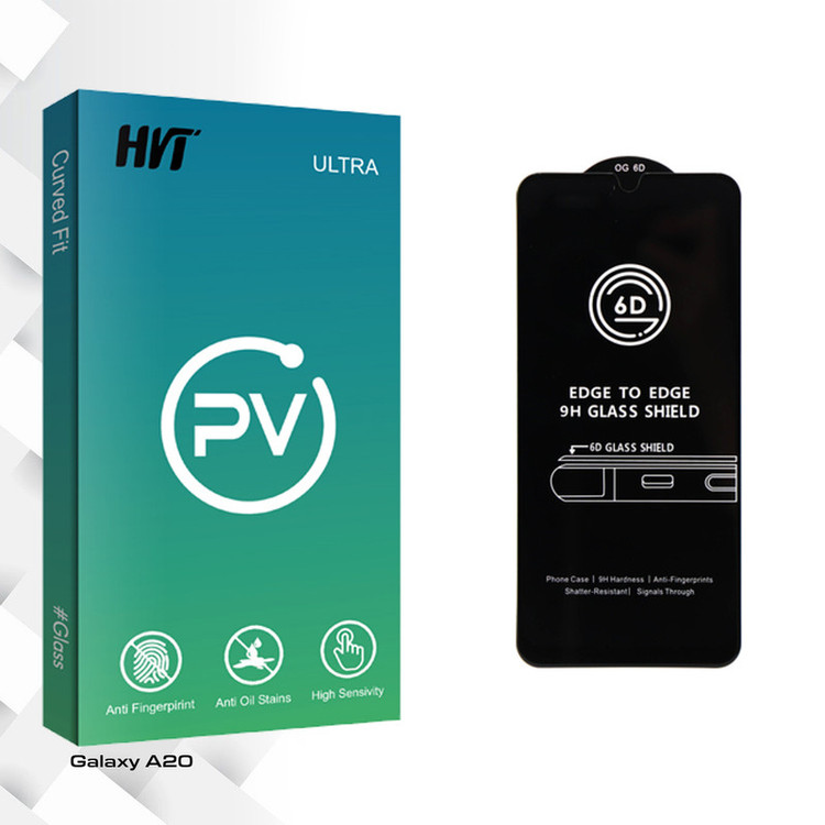محافظ صفحه نمایش شیشه ای اچ وی تی مدل PV Pro_Airbag مناسب برای گوشی موبایل سامسونگ Galaxy A20