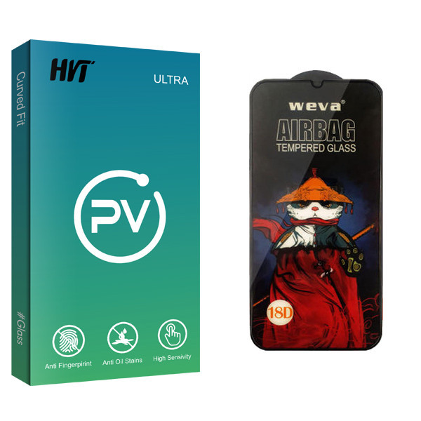 محافظ صفحه نمایش شیشه ای اچ وی تی مدل PV Glass_Airbag مناسب برای گوشی موبایل سامسونگ Galaxy A22 4G