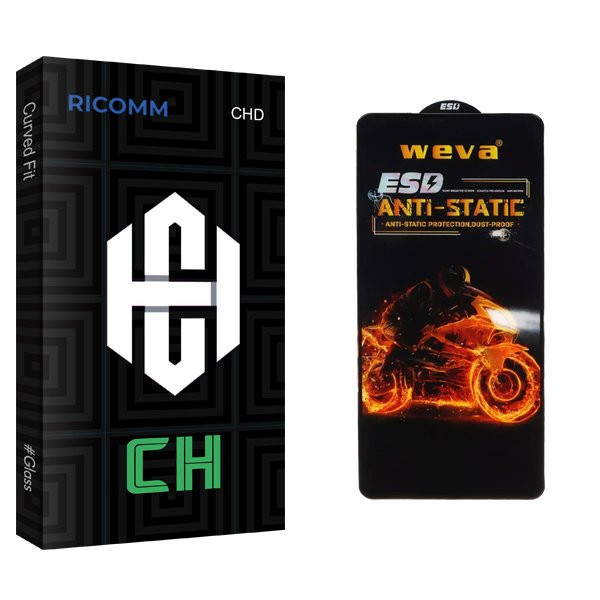 محافظ صفحه نمایش ریکام مدل CH Weva ESD مناسب برای گوشی موبایل سامسونگ Galaxy F62/M62/M51/A71/M52 5G/M53 5G/M54/F54/A72/A73/Note 10 Lite/A81