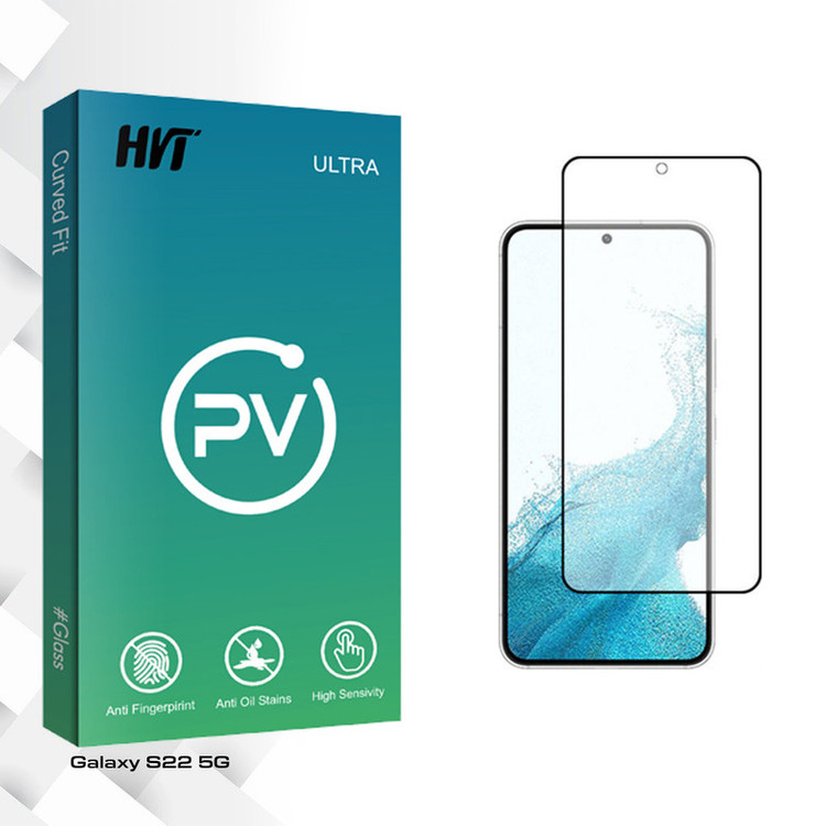 محافظ صفحه نمایش سرامیکی مات اچ وی تی مدل PV Glass مناسب برای گوشی موبایل سامسونگ Galaxy S22 5G