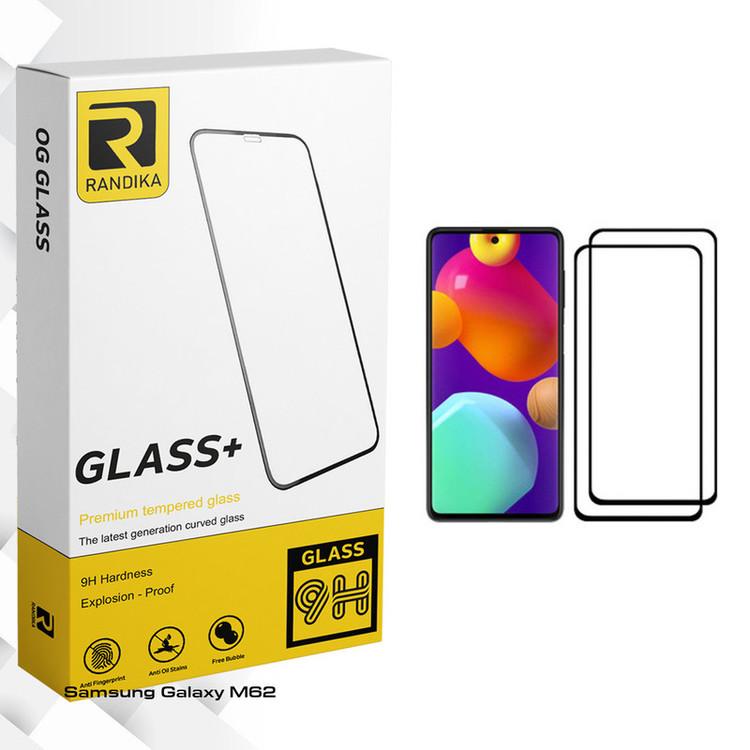 محافظ صفحه نمایش راندیکا مدل Gld مناسب برای گوشی موبایل سامسونگ Galaxy M62 بسته دو عددی