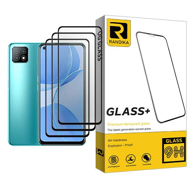 محافظ صفحه نمایش راندیکا مدل Randika Glass MIX003 مناسب برای گوشی موبایل اوپو A53 5G بسته سه عددی