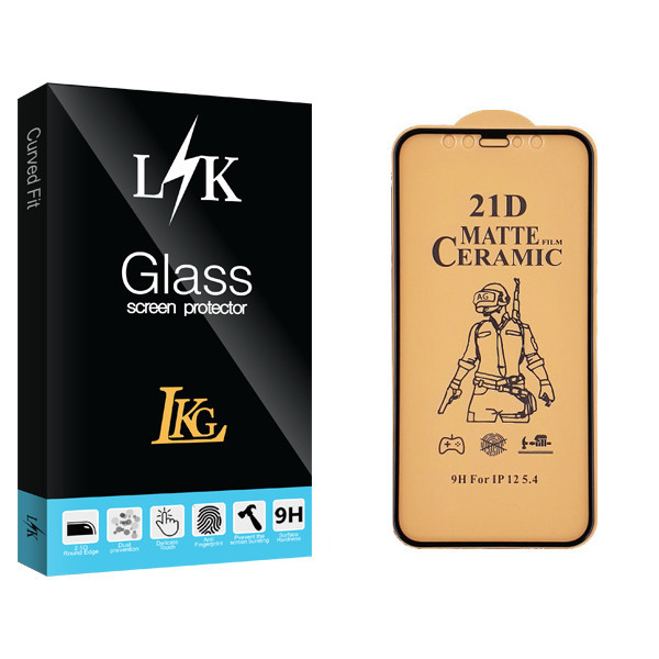 محافظ صفحه نمایش سرامیکی ال کا جی مدل LK Glass مناسب برای گوشی موبایل اپل iPhone 12 mini