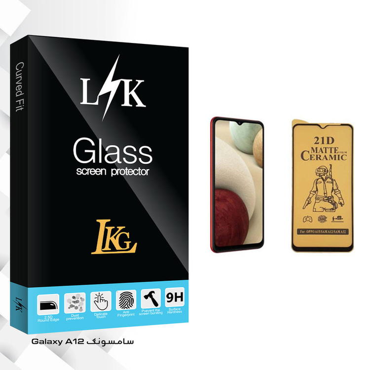 محافظ صفحه نمایش سرامیکی ال کا جی مدل LK Glass مناسب برای گوشی موبایل سامسونگ Galaxy A12