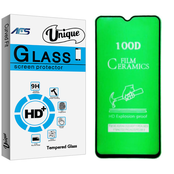 محافظ صفحه نمایش سرامیکی ای اف اس مدل Unique Glass مناسب برای گوشی موبایل سامسونگ Galaxy A20s